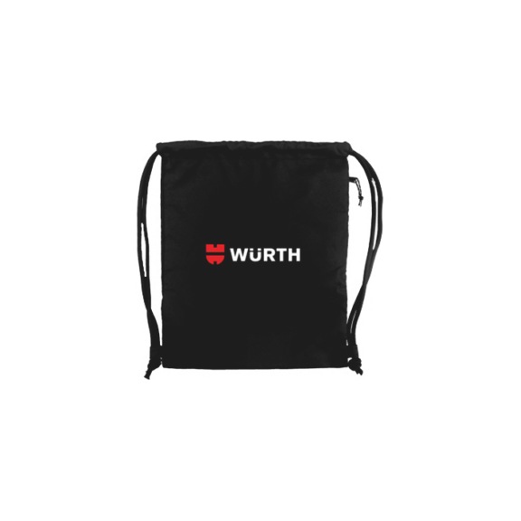 Zaino PP, altri - SACCA-ZAINO-NERA-LOGO-W&Uuml;RTH