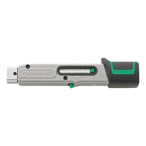 Torque wrench for plug-in torque wrench head Stahlwille MANOSKOP® 730a Quick