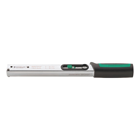 Torque wrench for plug-in torque wrench head Stahlwille MANOSKOP® 730 Quick