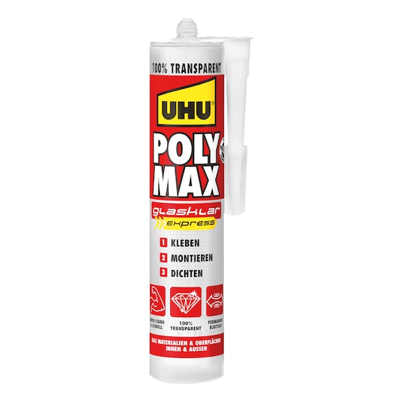 Colle UHU POLYMAX Express translucide - KLEBST-UHU-POYMAX-KLAR-300G