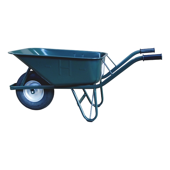 Wheelbarrow 100 l with double bottom - WHLBW-(W.DOUBLE BOTTOM)-VARNISHED-100LTR
