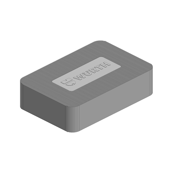 Montageklotz - MNTGKLTZ-PP-GRAU-60X40X15MM