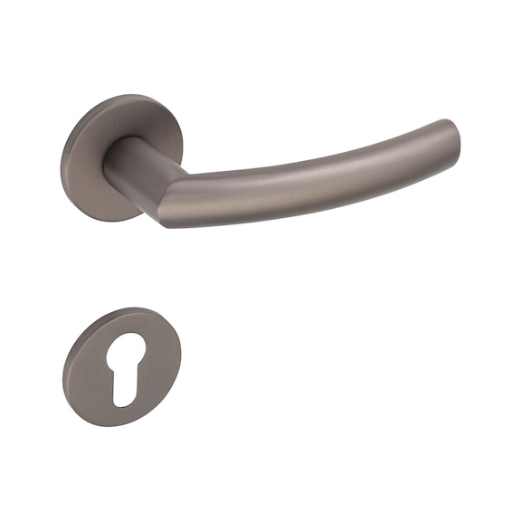 Door handle A 256 - DH-A2-A256-CLICKFIX-ROS-KH-TITAN-SATNFIN