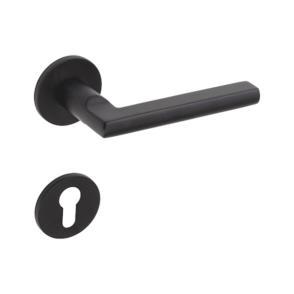 Door handle A 267 - DH-A2-A267-CLICKFIX-ROS-KH-BLACK-SATIN