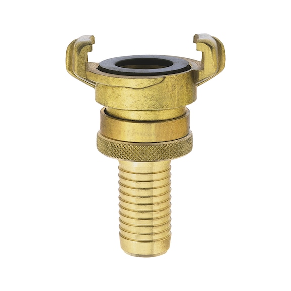 Mody GSSG claw coupling with safety locking, brass