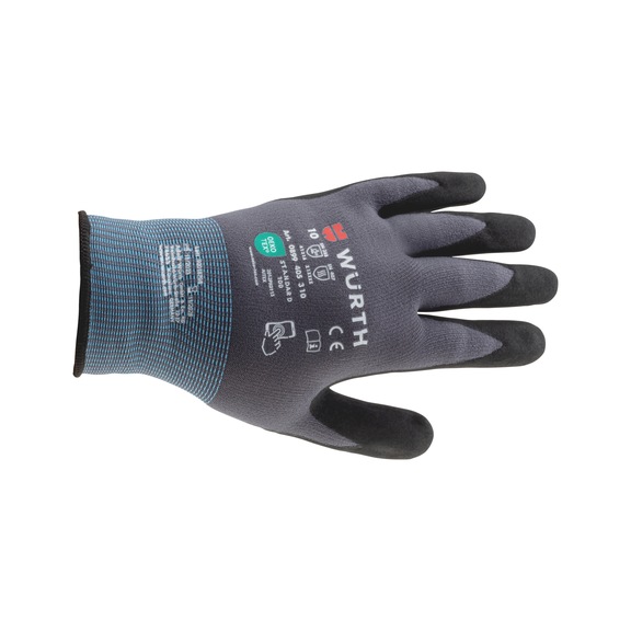 Wurth Guanti Monouso In Nitrile Nero - Scatola Da 100 Pezzi - Senza Polvere - Taglia Grande - Ideali Per Officina, Pulizie E Uso Professionale