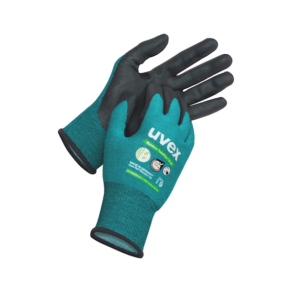Cut-resistant glove Uvex Bamboo TwinFlex D xg - CUTPROTGLO-UVEX-TWNFLEX-D-XG-60090-9