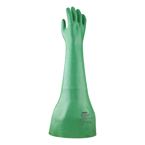 Chemical protective glove Uvex rubiflex S NB709S - GLOVE-UVEX-RUBIFLX-S-NB709S-60247-SZ11