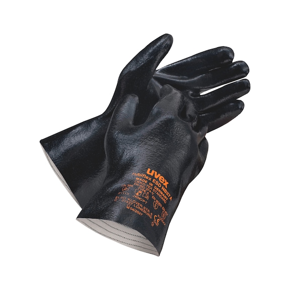 Chemical protective glove Uvex Rubiflex ESD NB27A - GLOVE-UVEX-RBIFLX-ESD-NB27A-60880-SZ11