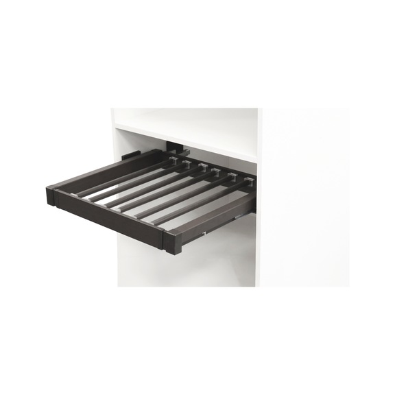 Suporte para cal&ccedil;as fornecido com calhas para guarda-roupa JANTZI - 1