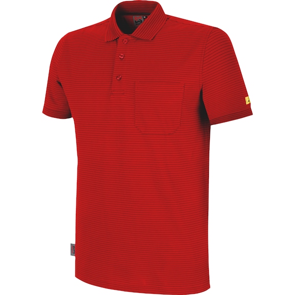 Polo shirt, pocket, ESD Apus - POLOSHIRT POCKET ESD APUS RED 4XL