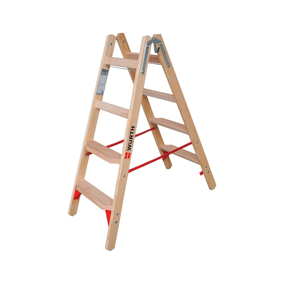 Holz-Stufenstehleiter - STEHLEI-HO-2X4-STUF