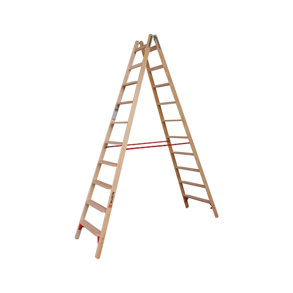 Holz-Stufenstehleiter - STEHLEI-HO-2X10STUF