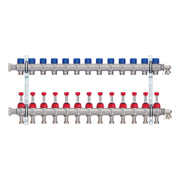 PRINETO Heizkreisverteiler mit Regolux Memory VA - VERT-PRINETO-HK-13FACH-(REGOL.MEMORY.VA)