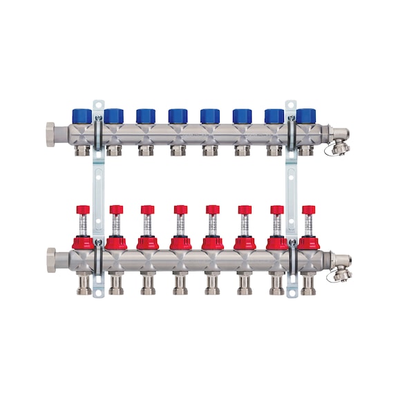 PRINETO Heizkreisverteiler mit Regolux Memory VA - VERT-PRINETO-HK-8FACH-(REGOL.MEMORY.VA)
