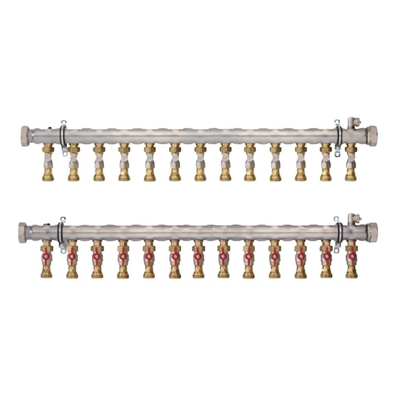 PRINETO Industrieverteiler mit Regulierventil - PRINETO INDUSTRIEVERTEILER 2 13-FACH MI