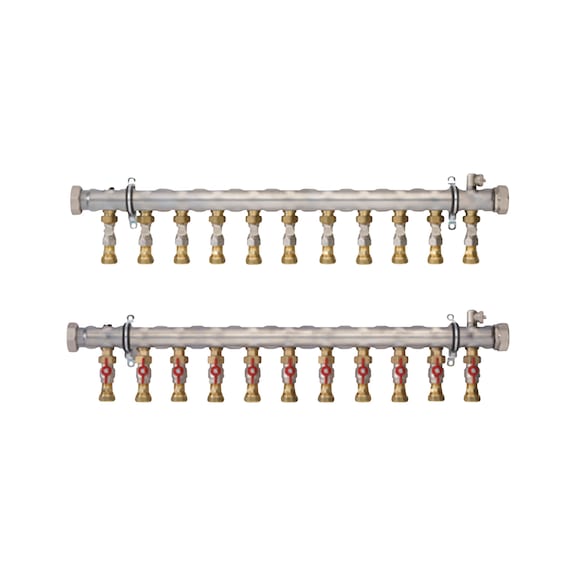 PRINETO Industrieverteiler mit Regulierventil - PRINETO INDUSTRIEVERTEILER 2 11-FACH MI