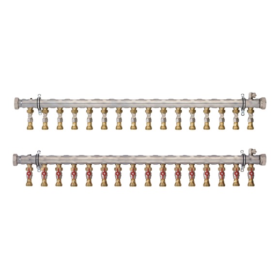 PRINETO Industrieverteiler mit Regulierventil - PRINETO INDUSTRIEVERTEILER 2 16-FACH MI