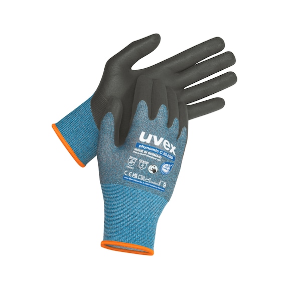 Cut protection glove Uvex phynomic C XG ESD - CUTPROTGLO-UVEX-PNMC-CXG-ESD-60048-SZ10