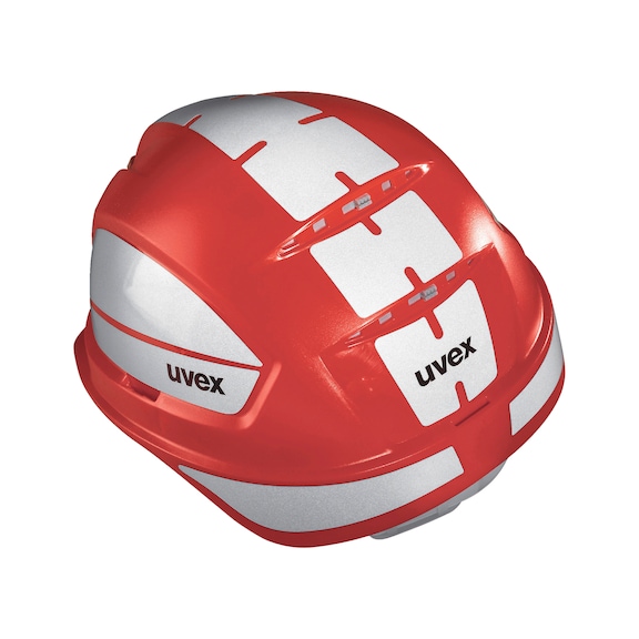 Safety helmet Uvex Pheos IES with reflective set L - HARDHAT-UVEX-PHEOS-ROT-9772343