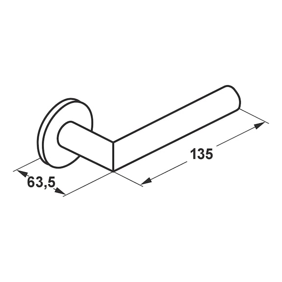 Door handle A 105/1 - 1