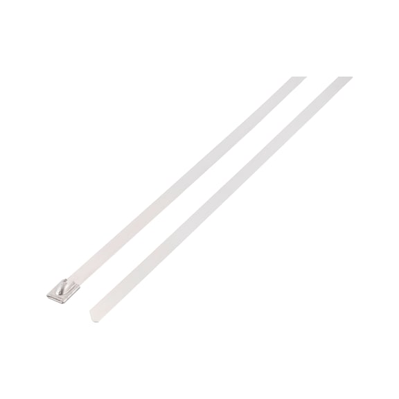 Cable tie KBL INOX made of stainless steel AISI 304 V2A with ball closure - CBLTIE-SST-(AISI-304)-7,9X521MM