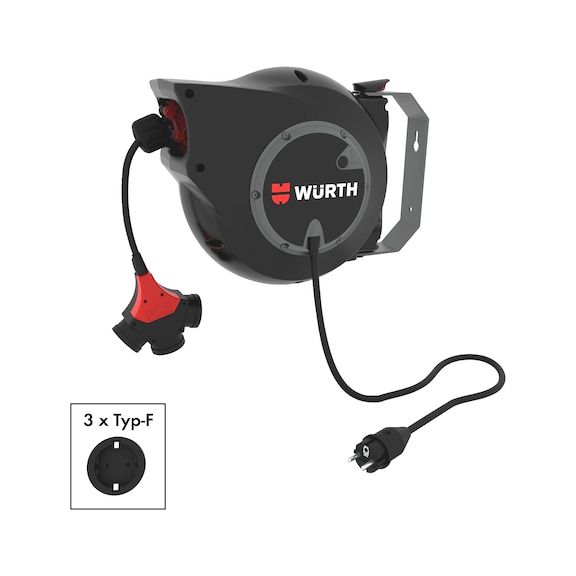 EKA 10-S automatische veiligheidskabelhaspel - VDSHSPL-EKA 10-S-3X2,5-3WEG