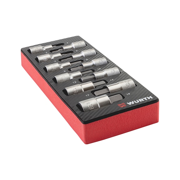 FORMAT Steckschlüsseleinsatz 1/2 Zoll Für Außen-TORX E12 – Chrom-Vanadium-Stahl, Matt Verchromt | Für M10 Schrauben