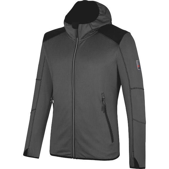 Stretch Evolution fleece jacket - FLEECE JACKET EVOLUTION BLACK XS