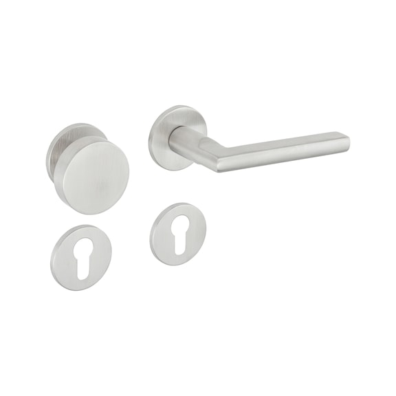 Door handle A 267 - DH-A2-A267CLICKFIX-CH-ROS-CK-R-MATT