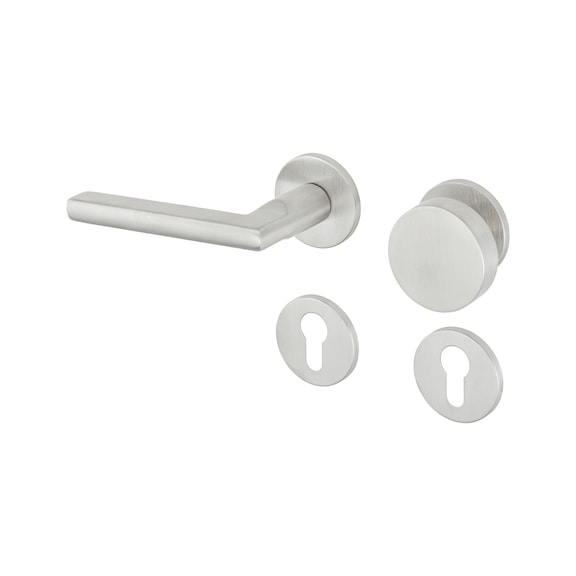 Door handle A 267 - DH-A2-A267CLICKFIX-CH-ROS-CK-L-MATT
