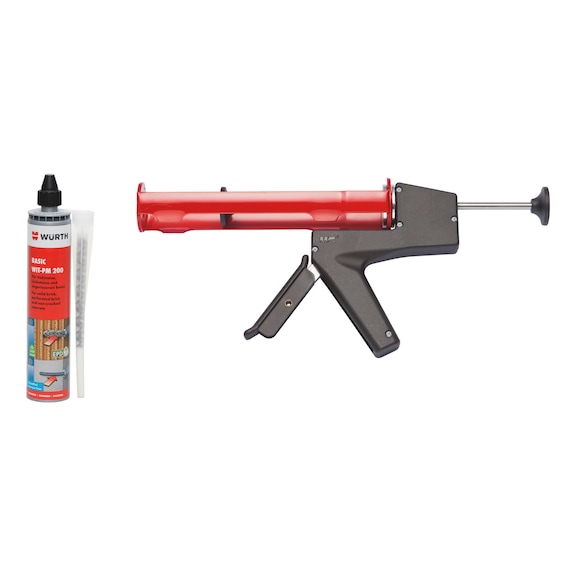 WIT-PM 200 with cartridge gun set 7 pcs - WIT-P200-MANCLKGGUN-SET-7-PCS