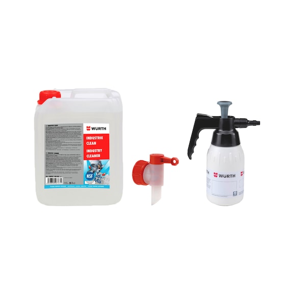 Large industrial cleaner set, 3 pieces - LBLREM-INDUSTRY-CLEANER-CANSTR-SET-3PCS