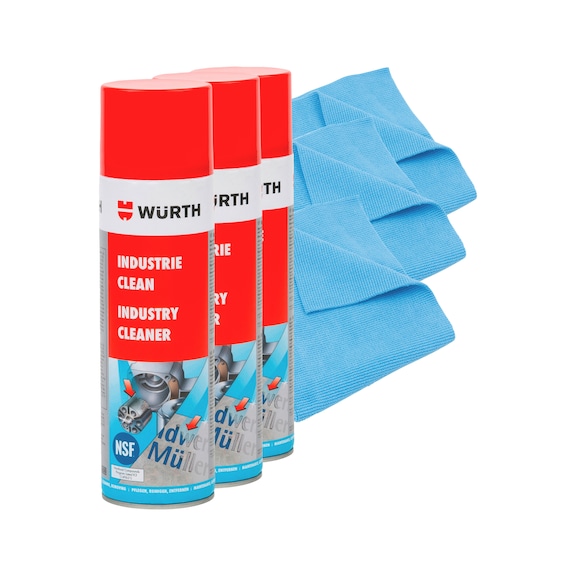 Industrial cleaner set 6 pcs - LBLRM-INDUSTRY-CLEANER-AEROCAN-SET-6PCS