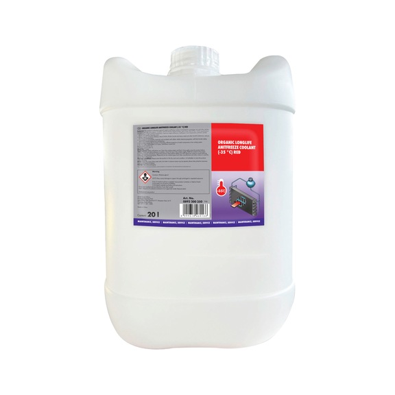 Organic coolant Ready-mixed OAT - RADANTIFREZ-ORGANIC-RED-(-35DGR)-20LTR