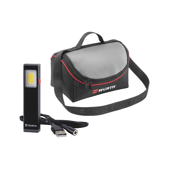 Akku-LED-Handleuchte MINI mit Vespertasche - AKKU HANDLEUCHTE MINI + VESPERTASCHE