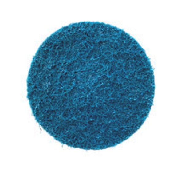 Küçük taşlama aleti mini keçe disk - QUICKLOCK D75 MM FINE, BLUE