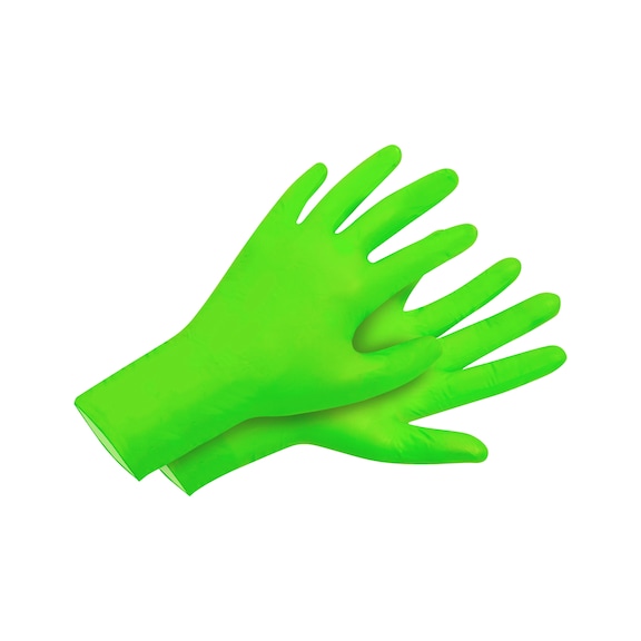 Guanto monouso in nitrile  FLUO GREEN