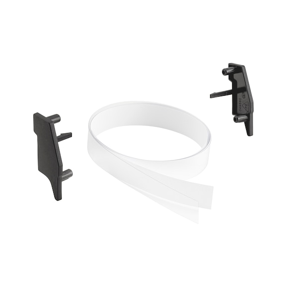 Handle strip for system drawer cabinets - SP-LABLESTRP-ENDCAP-SYFE-12.X