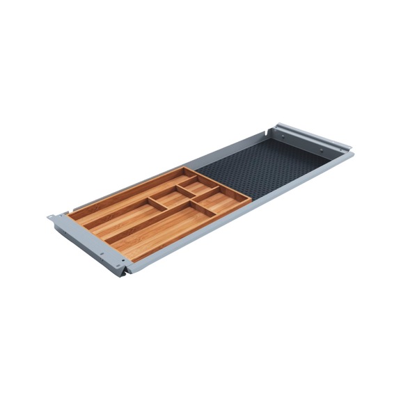 Under-desk drawer SL Grip - DESKDRWR-SL-GRIP-SILVER