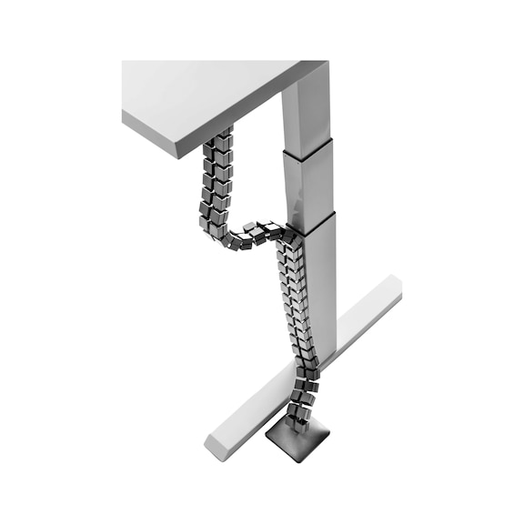 SLIM cable chain with rectangular links - CBLGUID-SLIM-SILVER
