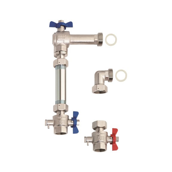 PRINETO connection assembly for heat meter and vertical regulating valve - CONGRO-HTM-DDR-DN20-VERTL