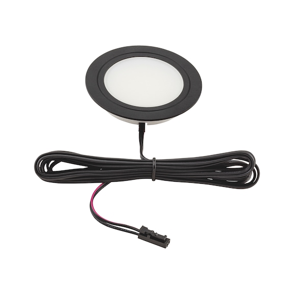 LED-Einbauleuchte EBL-12-12 zum Einlassen - LEUCHT-LED-(EBL-12-12)-EW-SCHWARZ