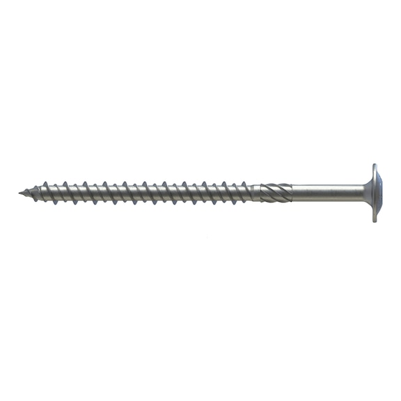Wood screw, A2 stainless steel washer head - 1