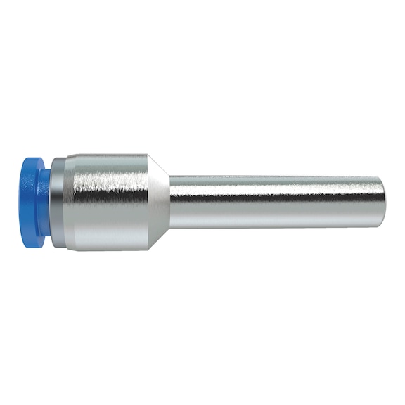 Straight push-in connector w. plug-in nipple Mini