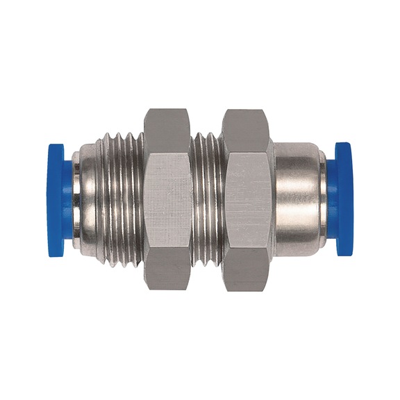 Part. push-in fitting straight plastic/brs Mini