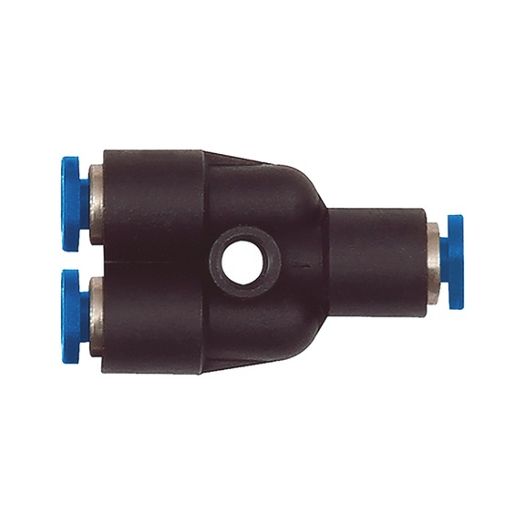 Mini plastic push-in Y-connector, reduced - 1
