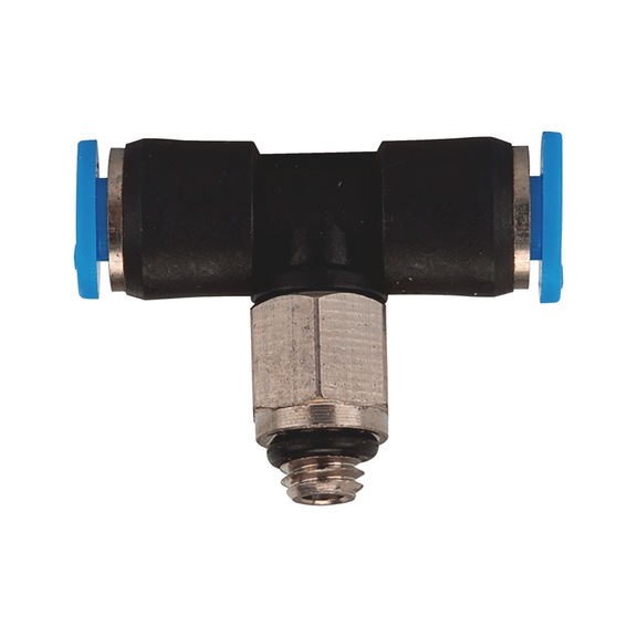 T-shaped push-in fitting R thread Mini - T-SCRCON-ROT-MINI-PLA-R1/8-D6