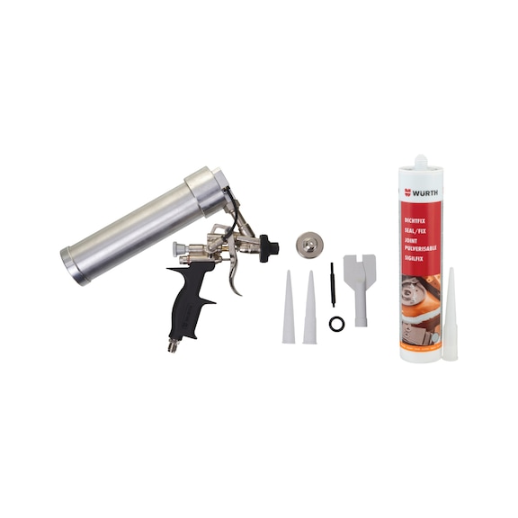 Pneumatic application gun PS4 DICHTFIX set 25 pcs - APPLGUN-PN-DICHTFIX-SPRSEAL-SET-25PCS