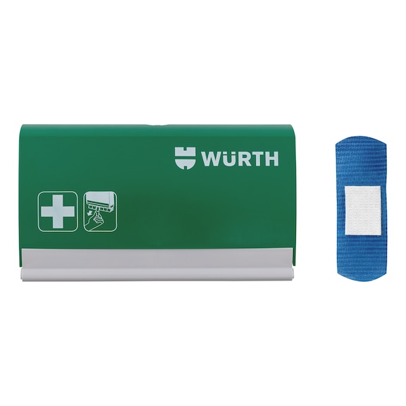 Plaster dispen. with plaster strips blue set 91pcs - PLST-MET-DETECTABLE-BLUE-SET-91PCS